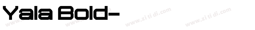 Yala Bold字体转换